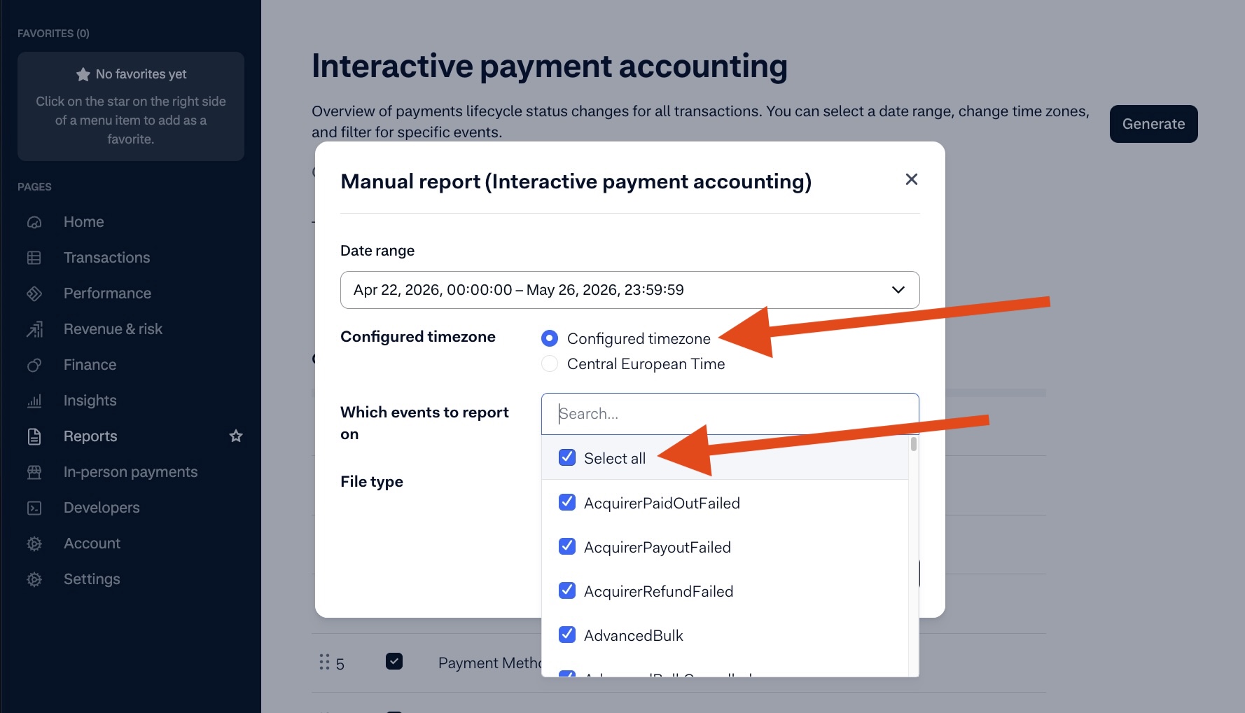 Pulling Adyen Interactive Payment Accounting report - Step 5